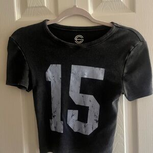 Black Graphic Kids Shirt